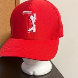 Bogey Bros Men's Golf Size Small / Medium Fitted Red Baseball Hat!